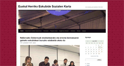 Desktop Screenshot of eskubidesozialenkarta.com