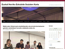 Tablet Screenshot of eskubidesozialenkarta.com